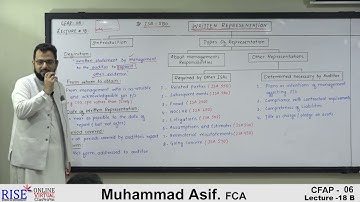 CFAP 06 || Muhammad Asif, FCA || Lecture 18B
