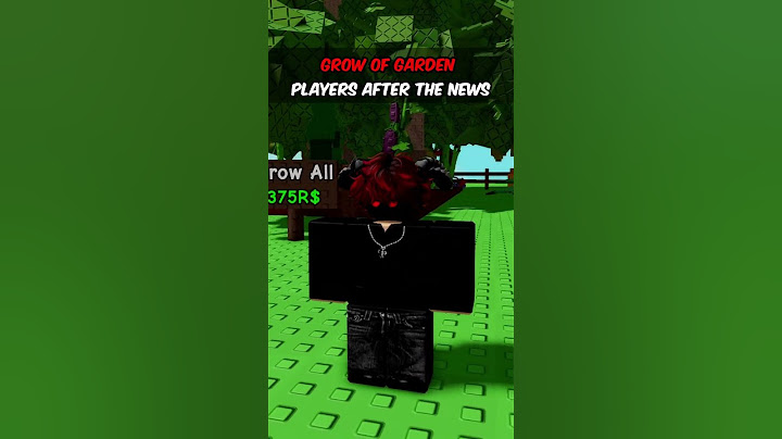 GROW A GARDEN PLAYERS AFTER THE NEWS😭 #roblox #growagarden