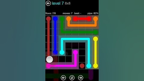 Flow Free 8X8 level 7 Blue Pack walkthrough