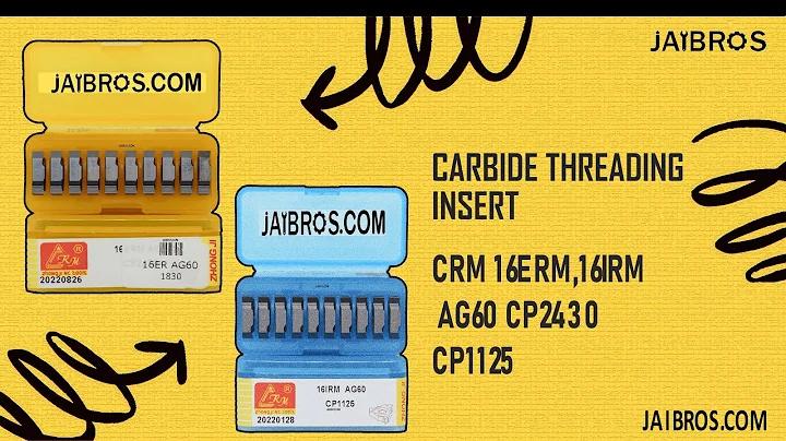16 ER/IR AG60 External/Internal Threading CRM carbide Insert - Jaibros