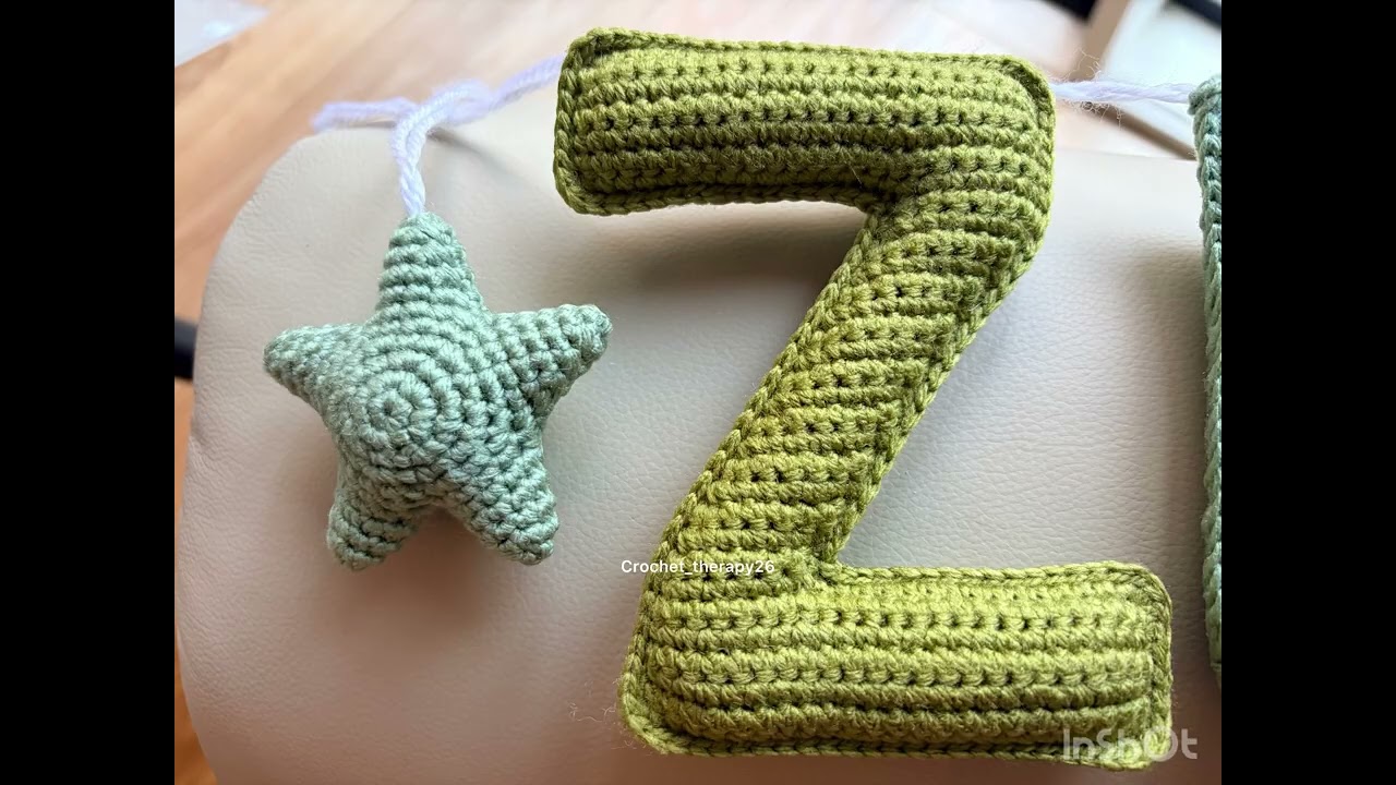 Crochet baby name - Handmade Nursery Decor