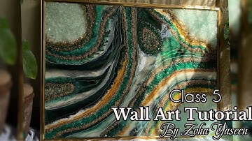 Full Tutorial of RESIN GEODE ARTWORK | How To Make Wall Art Step By Step