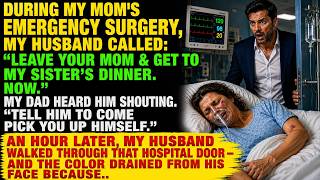 My Husband Abandoned Me During My Mom’s Emergency Surgery—But One Hour Later,....