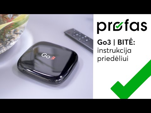 Kaip pradėti naudotis Go3 | BITĖ televizija su šios televizijos priedėliu?