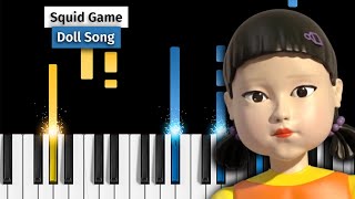 Squid Game - Doll Song (Red Light, Green Light) - Piano Tutorial screenshot 2