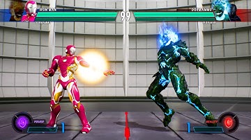 Dormammu & Iron Man vs Blue Dormammu & Blue Iron Man (Hardest AI) - Marvel vs Capcom Infinite