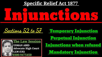 injunctions|section 52 to 57 specific relief act 1877|temporary injunction|perpetual injunction