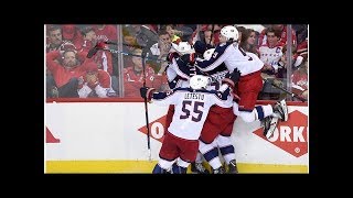 Calvert scores overtime winner as Blue Jackets take 2-0 series lead over Capitals