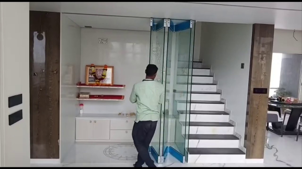 Sliding folding glass door | foldable glass Patition