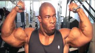 Bodybuilding video - Gus Carter & Cory Mathews at Ronnie Coleman home gym