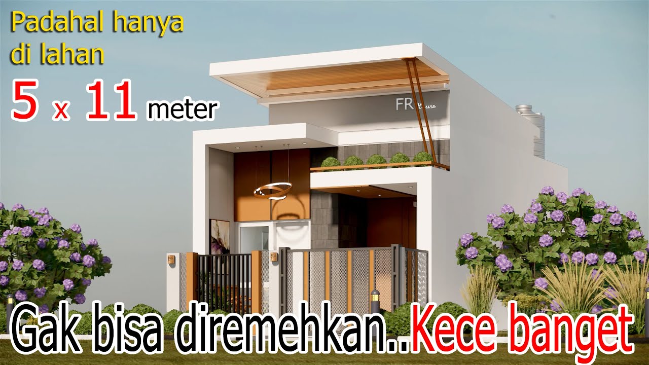 Liat dulu pasti jatuh cinta! Rumah 5x11 meter 2 kamar tidur ini nyaman banget