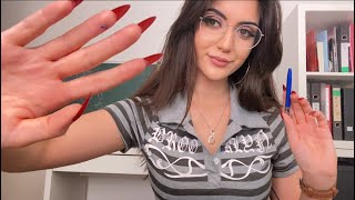 That Girl With Long Nails Scratches Your Back In Class ~ASMR Personal Attention