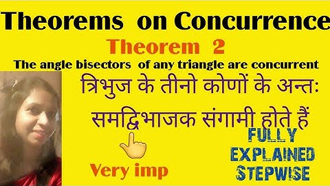 Theorems on Concurrence/Prove that the angle bisectors of any triangle are concurrent