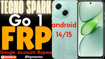 All Tecno Android 14/15 FRP Bypass Without PC | Tecno Spark Go 1 Google Account Bypass Easy Method