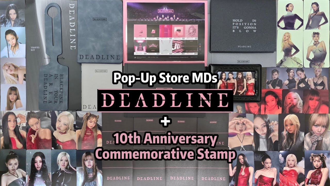 Unboxing] BLACKPINK - 'DEADLINE' MDs + Commemorative Stamp Packet