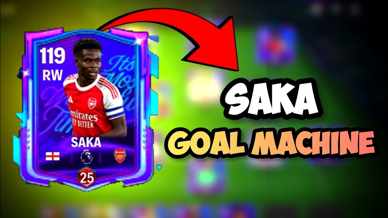 Saka the new goal machine in fc mobile ||fc mobile player review 