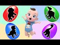 Which dinosaurs are coming? Finger Family Nursery Rhymes &amp; Kids Songs | Kindergarten
