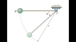 The pendulum bob has a weight of 5 lb and is released from rest in the position shown, Determ