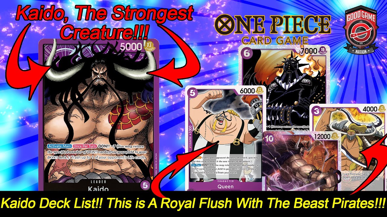 one piece tcg kaido deck list Official starter deck lists : r/OnePieceTCG