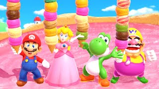 Mario Party Superstars Minigames - Mario vs Peach vs Yoshi vs Wario (Master CPU)