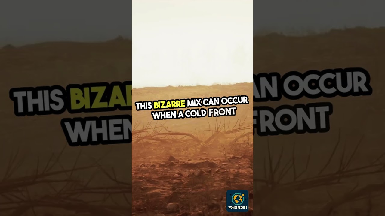 Epic Sandstorm Meets Snow 🌪️❄️ Nature’s Fury Unleashed! 