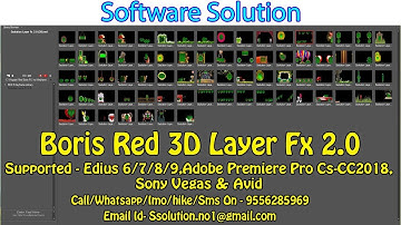 Boris Red 3D Layer fx 2 0 By Ssolution For Edius  9/8/7/6/5| Premiere pro cs-cc2018 Avid |Sony vegas