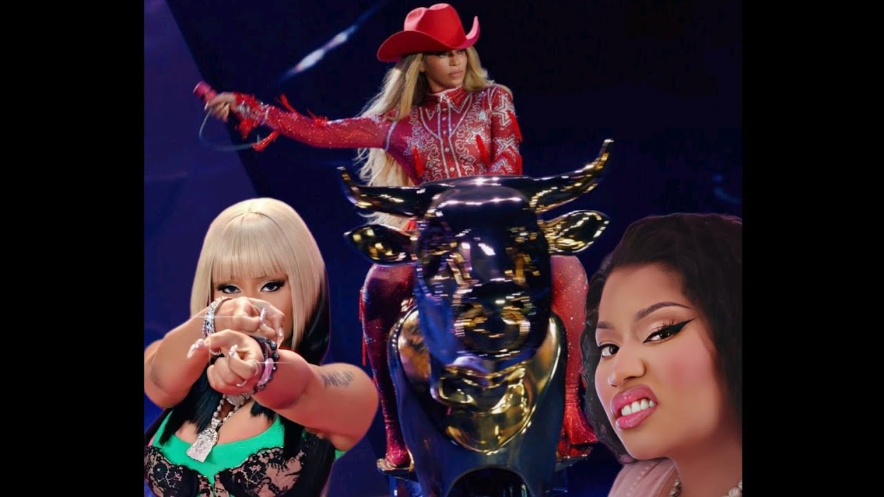 Nicki Minaj throws shade at Beyoncé for riding mechanical bull at the ...