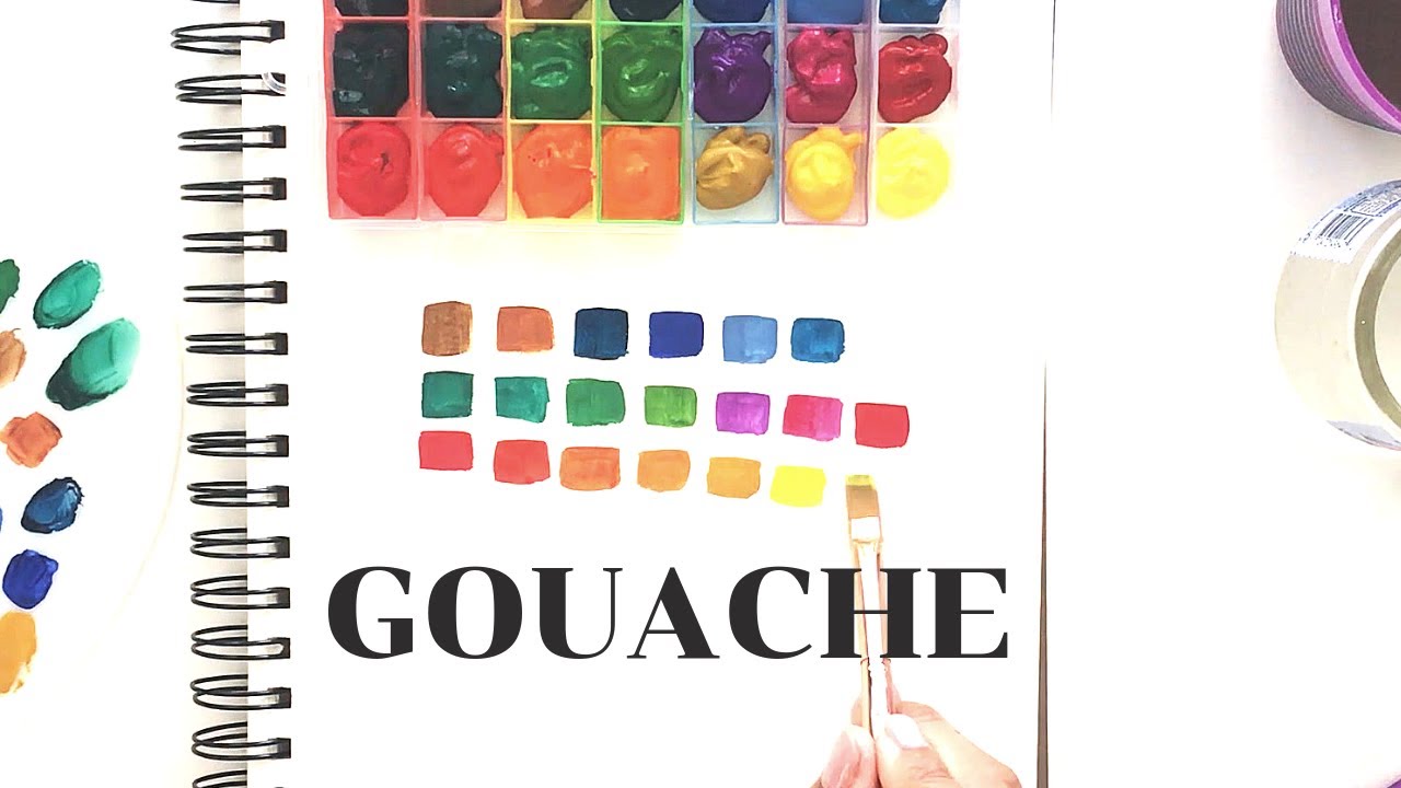Royal & Langnickel Gouache Set - Swatches - Rainbow Palette