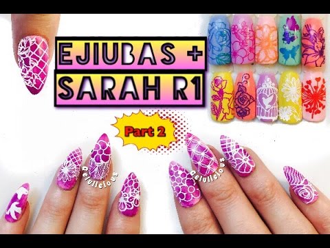 Ejiubas Stamping Plates ejiubas sarah r1 nature stamping plate review part 2