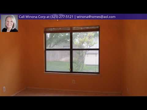 1121 Todd Lane, San Angelo, TX home video tour