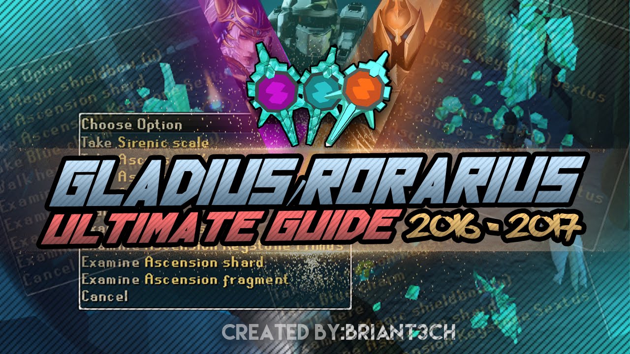 Runescape: Gladius/Roraius Guide/1.7m- 2.2m+ Per Hour/ Rs3 Commentary 2016-2017