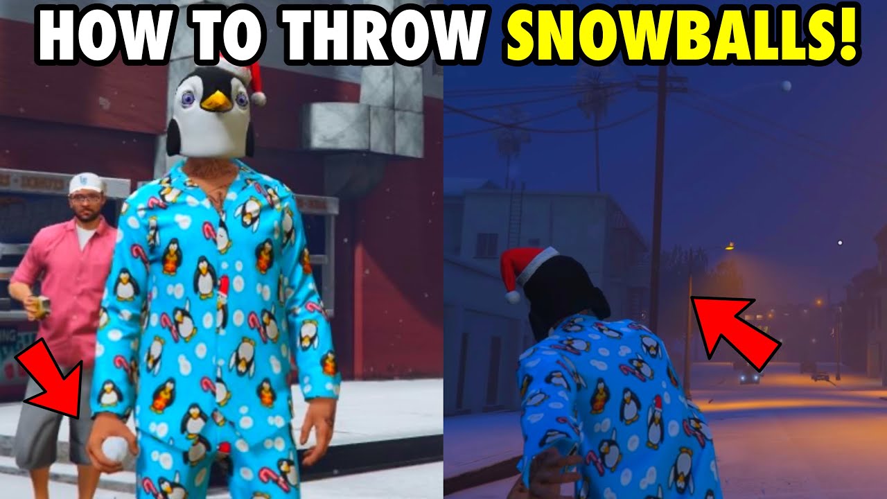 How To Throw Snowballs In GTA 5 Online Easy Guide | How Do I Throw ...