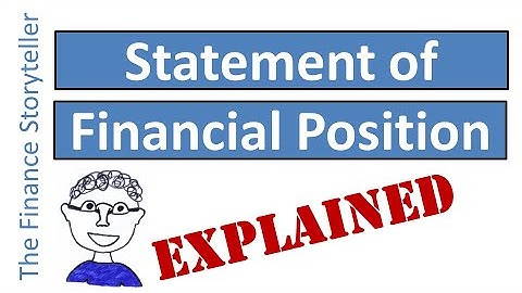 Statement of financial position