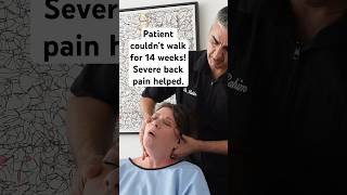 Patient couldn’t walk for 14 weeks! Immobility and severe back pain helped. #chiropractor