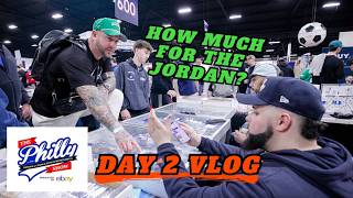 I CRASHED OUT AT THE PHILLY CARD SHOW ! Day 2 Vlog