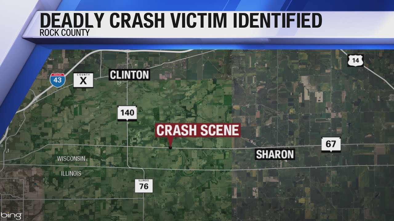 Illinois man killed in fiery Rock County crash identified - YouTube