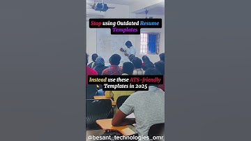 "ATS-Friendly Resumes: How to Create a Winning Template in 2025" | Besant Technologies OMR Branch.
