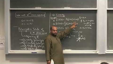PHY501: Electrodynamics Lecture 17, Polarization state of Electromagnetic plane waves