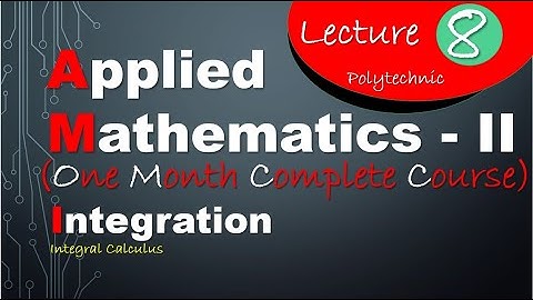 Trigonometric Integration | Applied Maths - II | Polytechnic Crash Course (Lecture - 7) | BTE