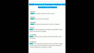 TExES Science of Teaching Reading STR 293 Exam Latest 2025 Actual Questions and Verified Answers Lat