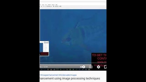 Underwater image enhancement using image processing techniques