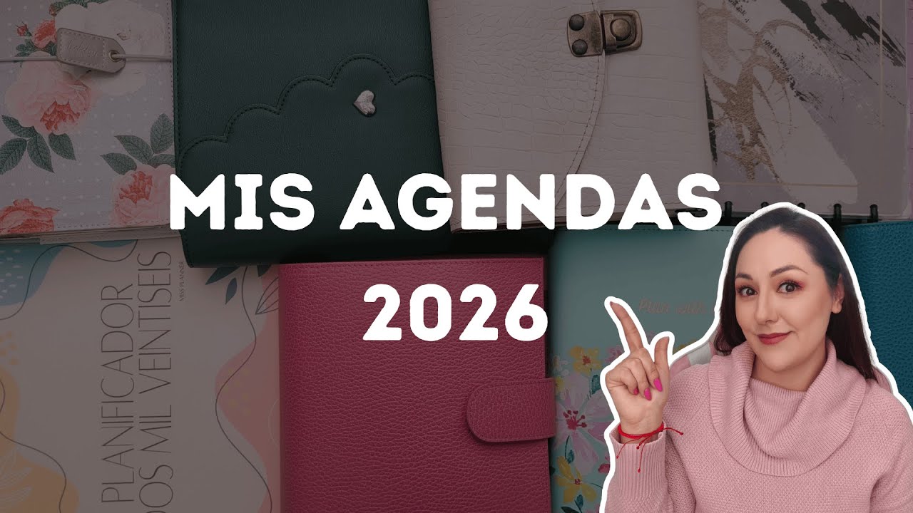MIS AGENDAS 2026 📒✨ | TODAS las agendas que usaré (planeación creativa, trabajo y vida de mamá)