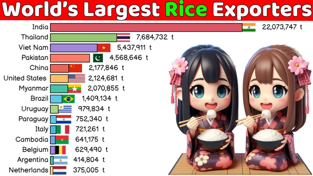 Largest Rice Exporters in the World - YouTube