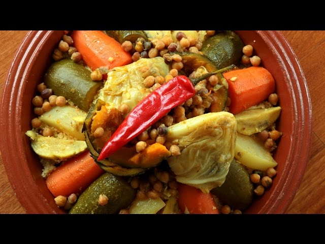 Couscous with Seven Vegetables / كسكس سبع خضار - CookingWithAlia - Episode 423 class=