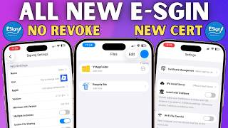 All New ESign iOS Guide | New Cert, New Interface, No Revokes | Install Unlimited IPA Files on iOS