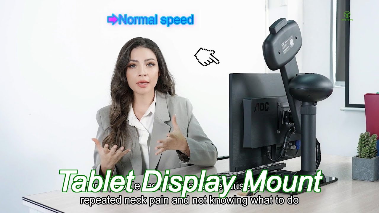 electric tablet display mount lifting and rotating automatic