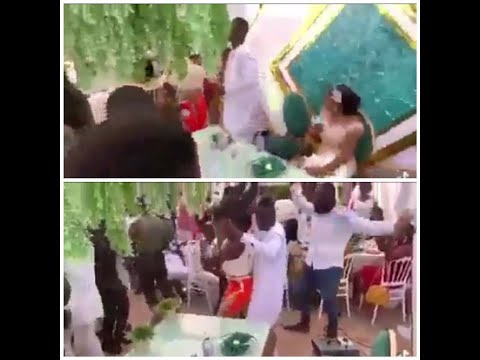 Groom abandons bride to dance with another lady during wedding party