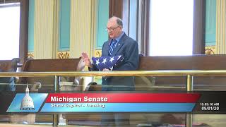 Sen. Outman offers a tribute to the Armstead family for their service