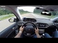 Peugeot 308SW 1.6 HDI (2015) on German Autobahn - POV Top Speed Drive