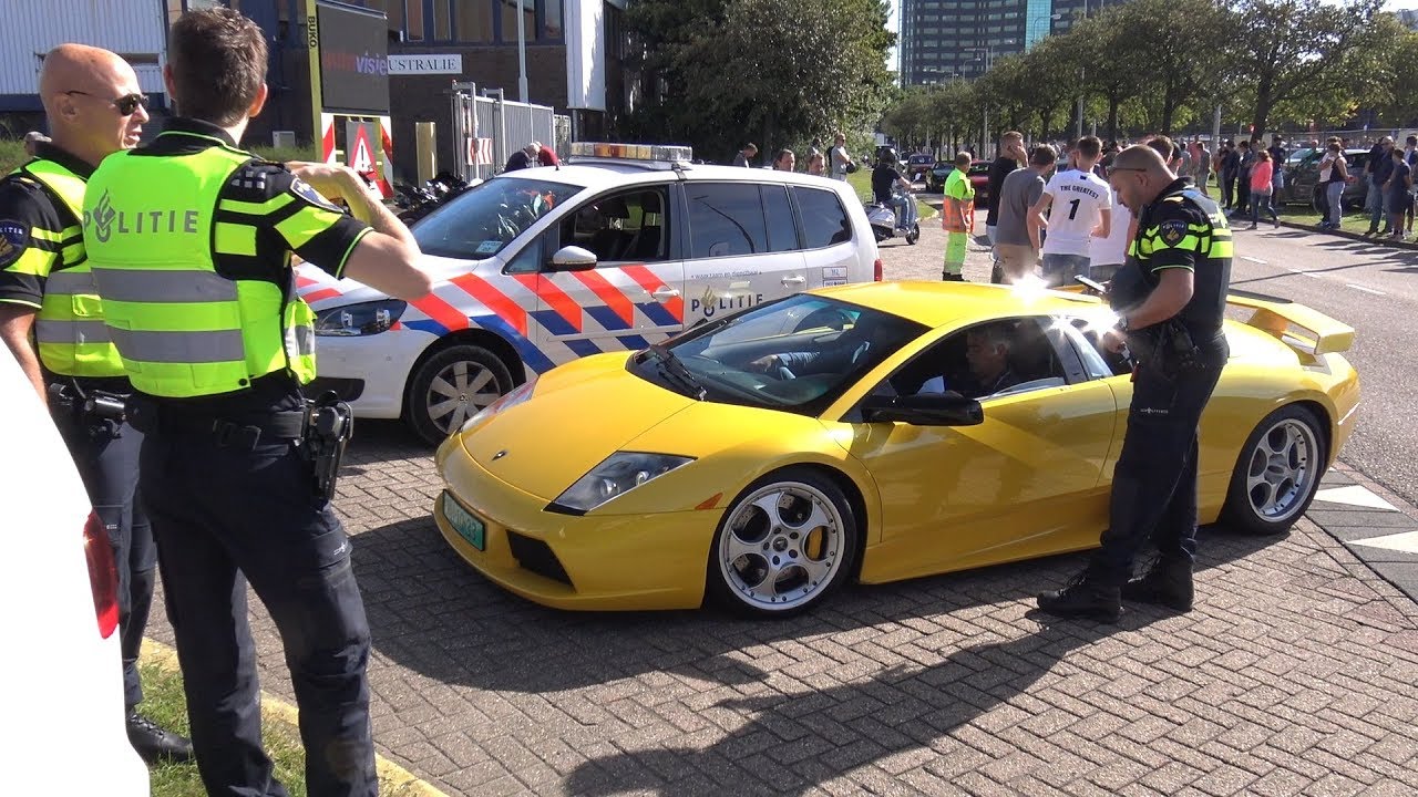 Lamborghini Murcielago 6.2 V12 Pulled over by the Police!
